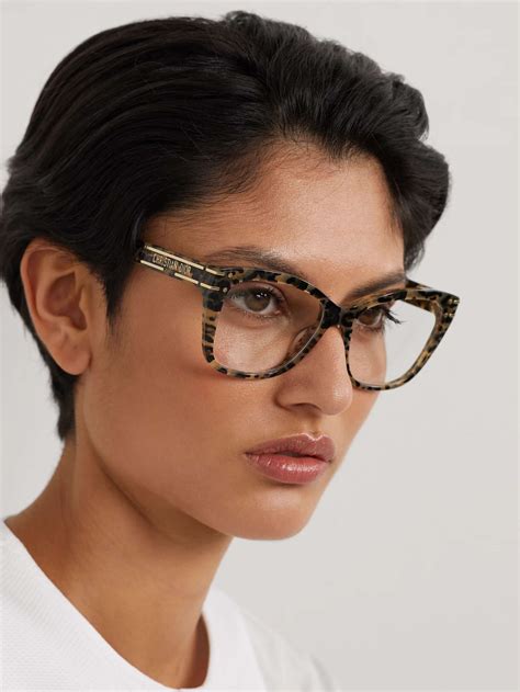 Square optical frame in dark tortoiseshell acetate